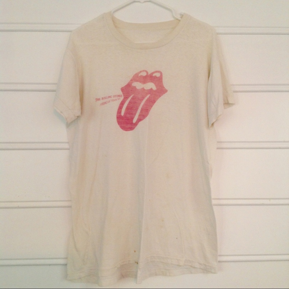 RARE Vintage 1972 Rolling Stones Tour T-shirt